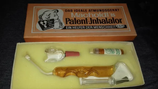 Macholdt‘s Patent Inhalator OVP DDR Atmungsgerät 70er Jahre Bedienungsanleitung 