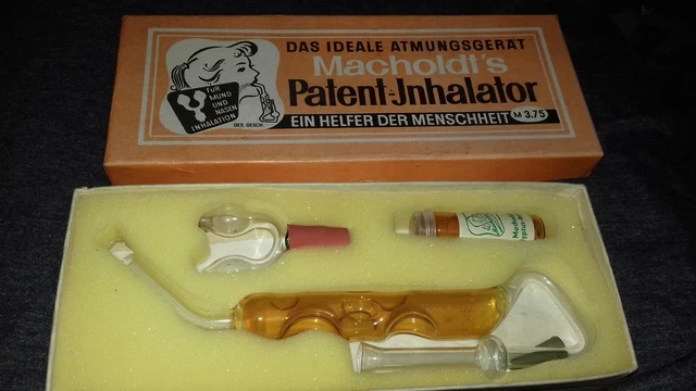 Macholdt‘s Patent Inhalator OVP DDR Atmungsgerät 70er Jahre Bedienungsanleitung 