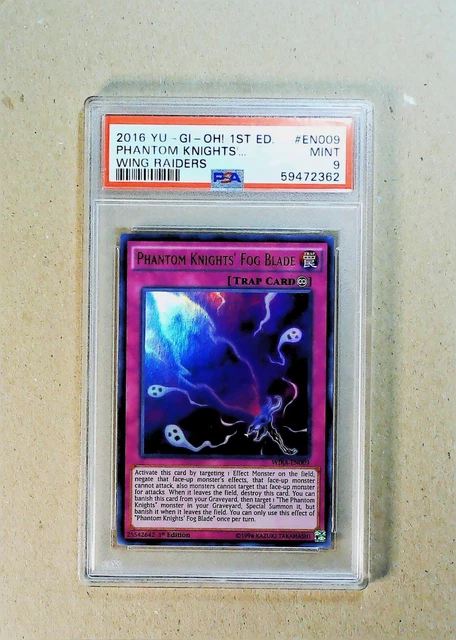 Yugioh Phantom Knights’ Fog Blade WIRA-EN009 Ultra Rare 1st Edition  PSA 9
