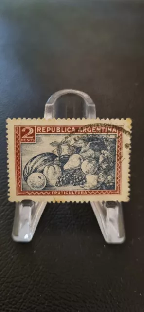 Fruticulture 2 Peso. 1935-1951 Argentina Postage Stamp