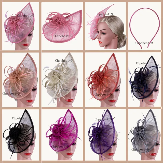 Large Headband Aliceband Fascinator Hat Ladies Day Race Royal Ascot 20s Weddings