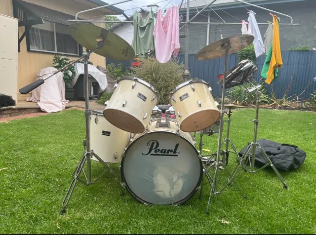 Pearl Export Drum Set w Zildjian Rock Cymbal Pack + EXTRAS!!