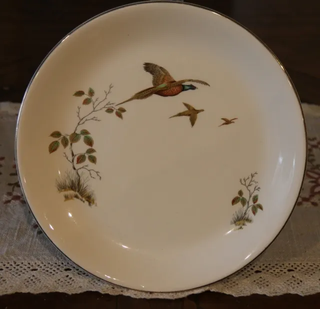 Lovely Vintage Alfred Meakin 'Pheasant' Round Plate - Small Platter - Rustic