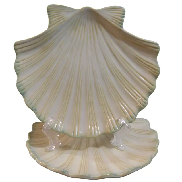 Shoreline Collection Home Studio 2 Salad Plate Scallop Shell NEW with Tags #2