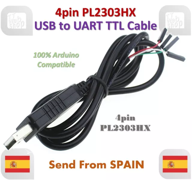 4pin PL2303 PL2303HX USB to UART TTL Cable Module 4 pin RS232 Serial Cable