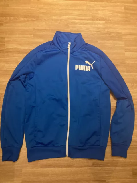 Puma Tracksuit Top Blue Size Small