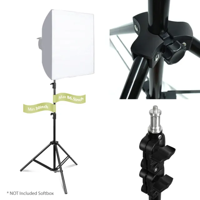 LSP 30" to 86.5" Studio Lighting Photo Light Stand For Flash Strobe Continuous