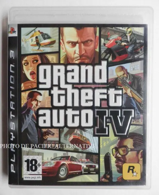 jeu GRAND THEFT AUTO IV - GTA 4 - pour PLAYSTATION 3 en francais PS3 complet TBE