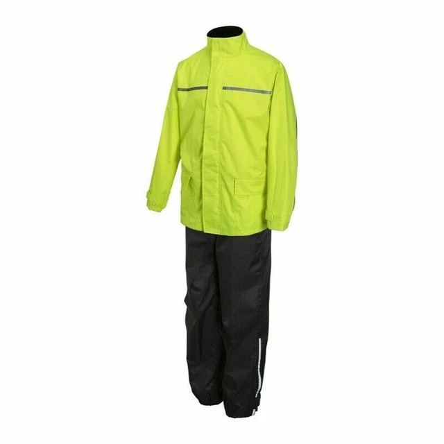 Set Completo Anti-Pioggia Lem Rain Twill - Nero-Giallo Taglia S