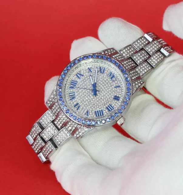 Women's Hip Hop Iced Luxury Bezel & Band Hip Hop HGP Montres Carlo Watch