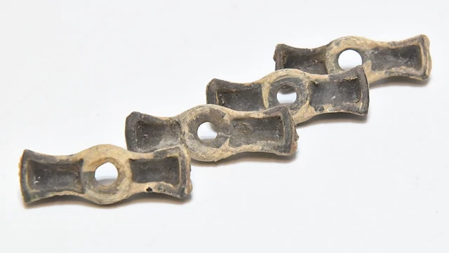4 Vintage Jelly Cupboard Cabinet Bow Tie Button Turn Latch  1 1/2 Inch Cast Iron 5