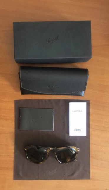 Persol PO0649 24/31 54-20 Occhiali da Sole per Uomo - Caffè