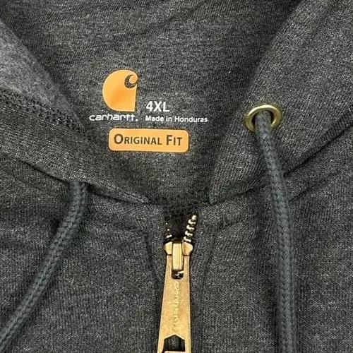 NEW CARHARTT MEN'S Original Fit Full Zip Hoodie Sweatshirt Gray • 4XL ...