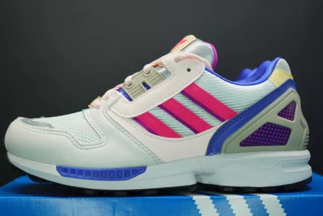 adidas ZX 8000 Schuhe H02148 weiß Shock rosa Damen reflektierend OG DS Torsion