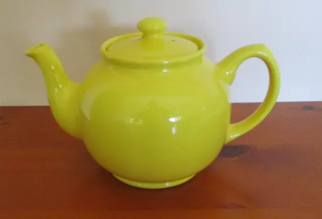 Vintage Sadler Teapot England Daffodil Yellow Classic Design Shape 4 Cup Vgc