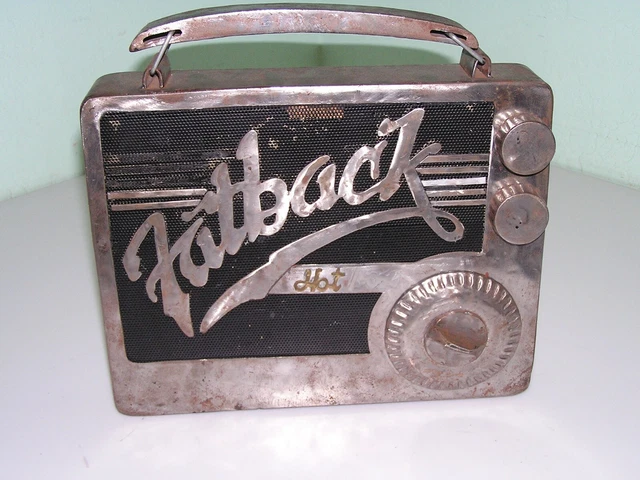 Custom handmade metal art FAT BACK Hot Box display piece