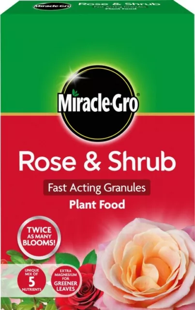 Miracle Gro Rose & Shrub Fast Acting Granules Concentrate Plant Food Feed