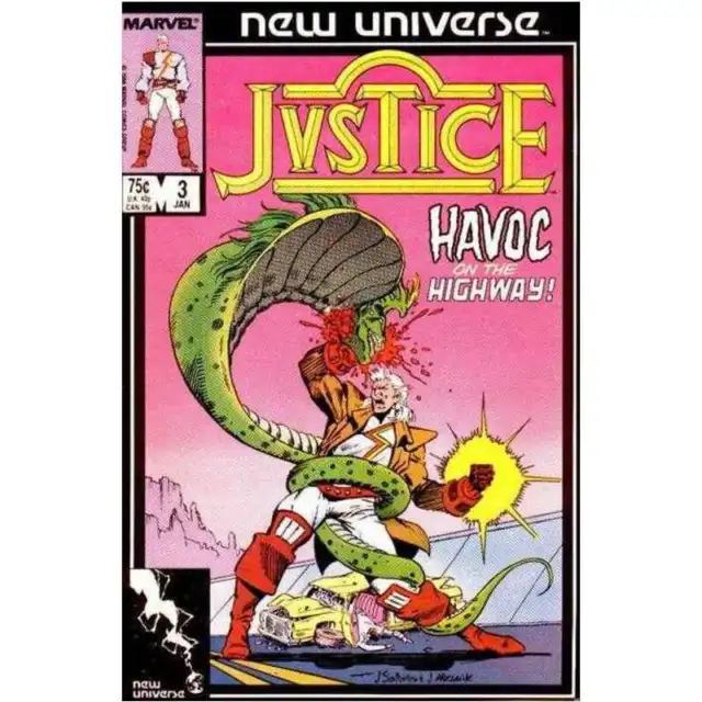Justice (1986 series) #3 in Very Fine + condition. Marvel comics [x]