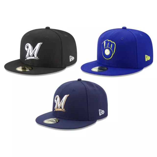 Milwaukee Brewers MIL MLB Authentic New Era 59FIFTY Fitted Cap - 5950 Hat
