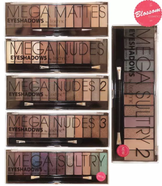 TECHNIC Eyeshadow Palette MEGA MATTES NUDES SULTRY Bronze Beige Smokey Naturals