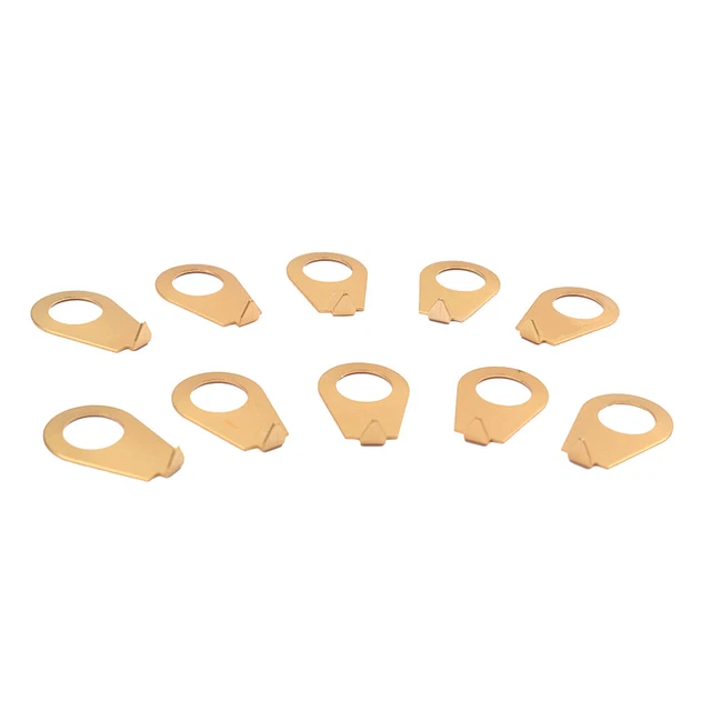 10 GUITAR TIPS Input Nut Metric Pot Knobs Washers Aluminum Alloy