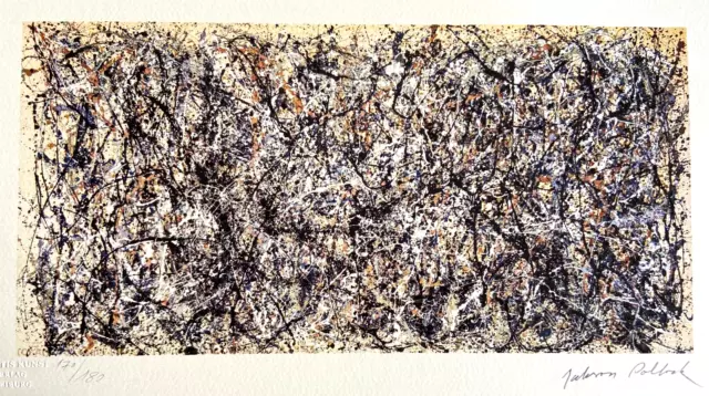 Jackson Pollock Litografia [Jasper Johns/Willem De Kooning/Mark Rothko]