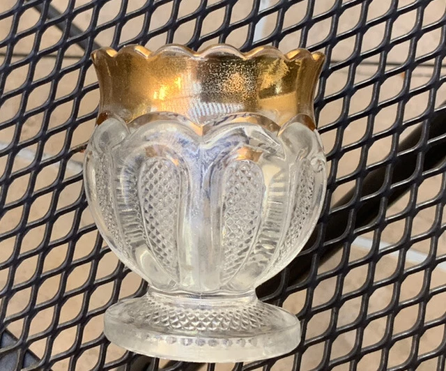 antique Early American  glass (EAPG) toothpick holder