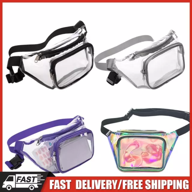 PVC Crossbody Bag Clear Waterproof Fashion Unisex Fanny Pack Chest Bag for Gifts