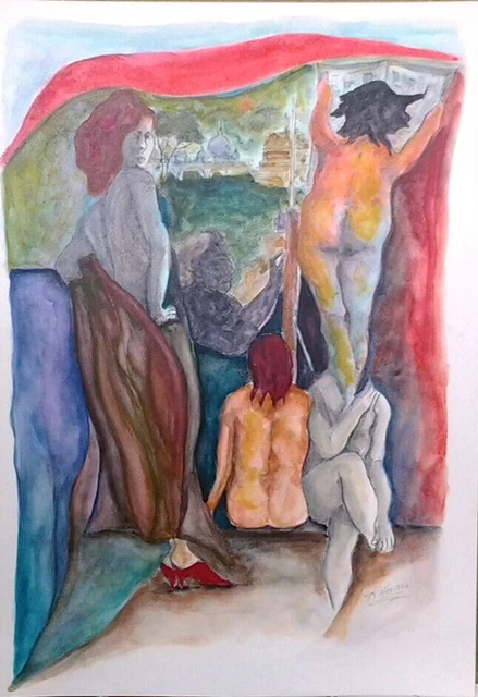 Tecnica mista originale di Romeo Mesisca 35x50 (2017)