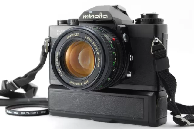 READ！【EXC＋5】Minolta XD-S Black 35mm SLR Camera /50mm f/1.4, Winder From JAPAN