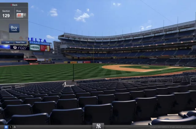 Yankees FIELD Level Seats for Tuesday, May 21st vs Seattle for HALF PRICE