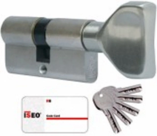 Cylindre haute sécurité Abus D66 à 6 goupilles - 5 clés - 45 x 45 mm