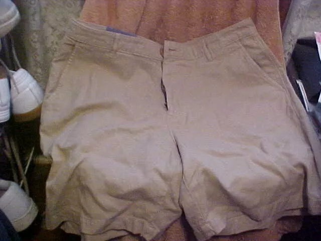 Coastal Cotton Size 36 Men's Natural  Shorts Linen Island Shorts New ****