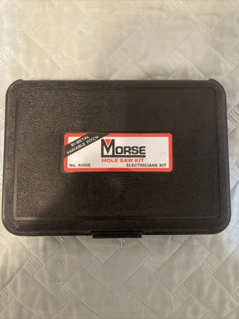 Morse electricians hole saw kit, AV02E, barely used, super sharp