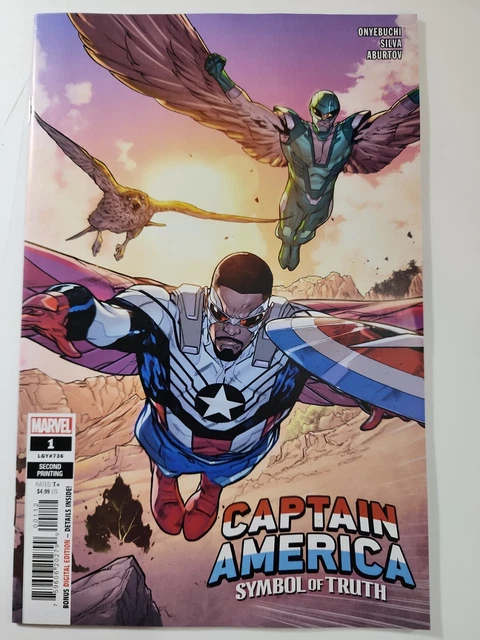 Captain America Symbol Of Truth #1 2Nd Print Silva Variant Marvel 2022 Nm