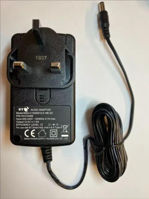 Gear4 Docking Station PG260 12V 1.5A 1500mA AC-DC Switching Adapter UK
