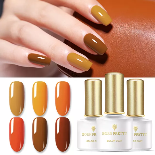 BORN PRETTY 6ml Pumpkin Color Series UV Gel Polish So Off Nail Art Gel Varnish