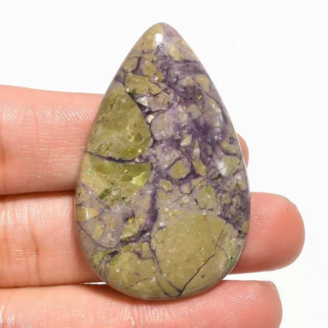 Natural Sugilite Pear Shape Gemstone 69.5 Cts Loose Cabochon For Jewelry Making