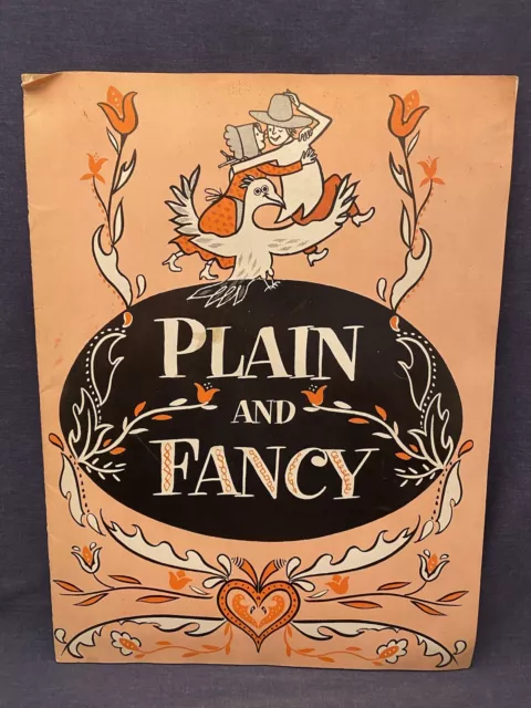 Program PLAIN & FANCY Evelyn Page Kollmar James Gardiner Broadway Musical Amish