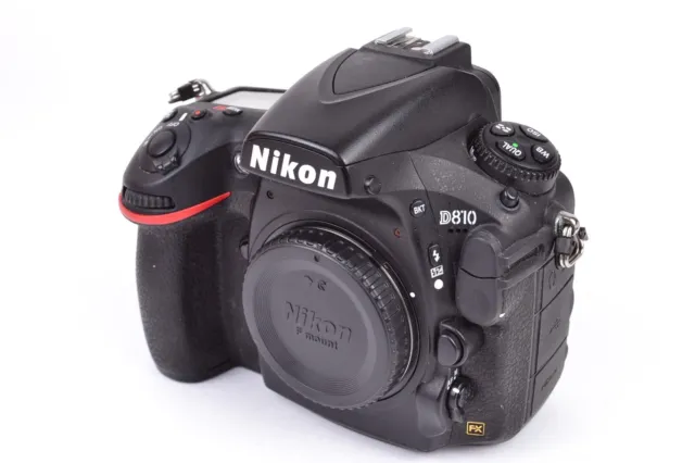 Nikon D810 36.3 MP Digital SLR Camera Body Shutter Count 5,000 #T62616