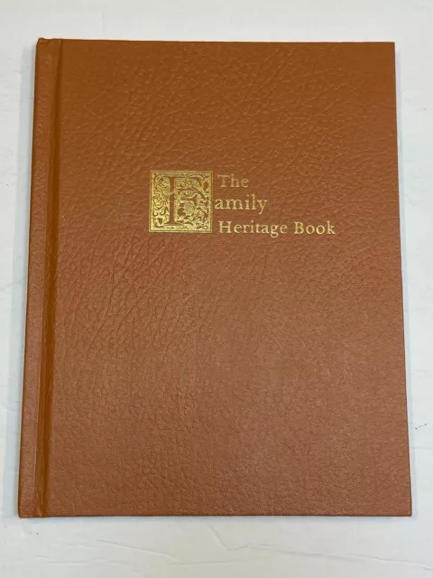 The Family Heritage Book Bost History Genealogy USA Addresses Vintage Hardback