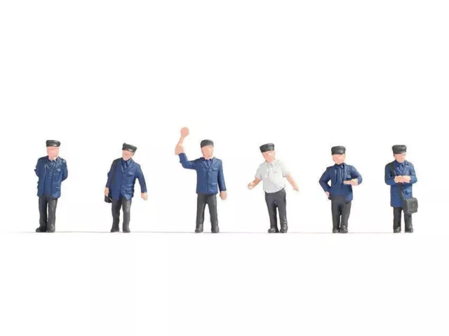 Railway Officials (6) Hobby Ho / Oo Figure Set Noch 18010