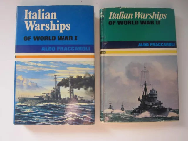 ITALIAN WARSHIPS OF WORLD WAR I and II WW1 WW2 Books Aldo Fraccaroli ...