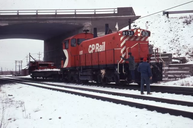 CP CANADIAN PACIFIC Railroad Train Locomotive 8131 Original 1978 Photo ...