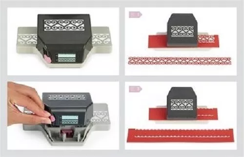 EK Success 2 in 1 EDGE BORDER Punch PAPER SHAPERS EK54 Lockable for stacking