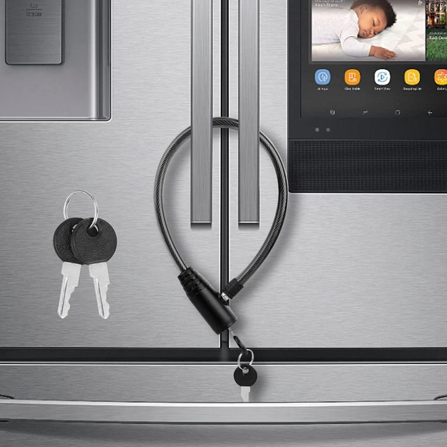 Fridge Cabinet Door Lock with Keys, Fresheracc Refrigerator Latch Baby Child ...