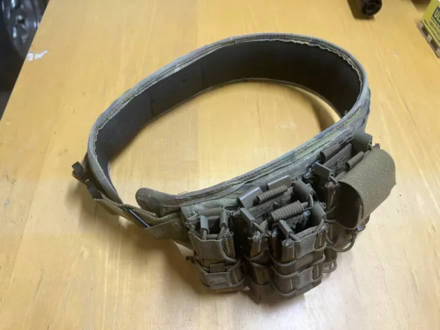 High Speed Gear Multicam Slim Grip Battle Belt With Pouches