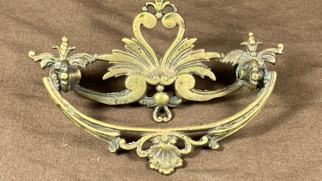 Antique Victorian Eastlake Dresser / Furniture Drawer Pull Handle Hardware