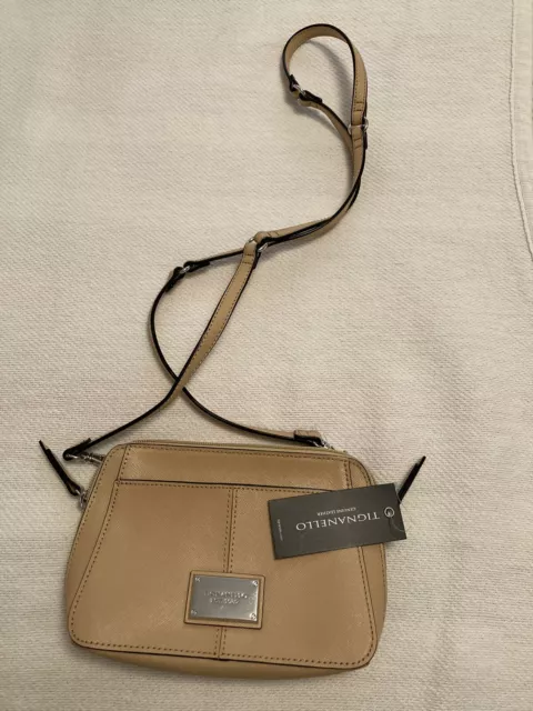 Tignanello Bella Crossbody / Belt Bag W/RFID Protection Dune NWT