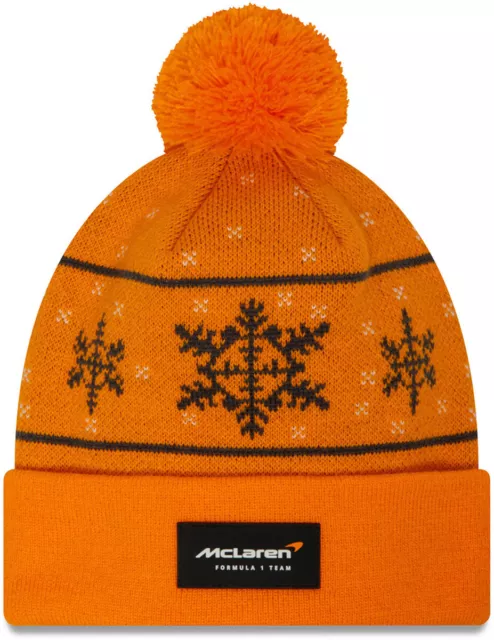 Mclaren F1 de Course New Era Papaye Flocon de Neige Bonnet Chapeau